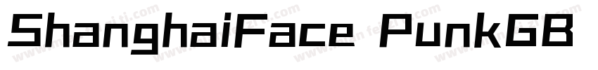 ShanghaiFace PunkGB Regular字体转换